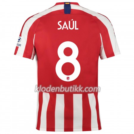 Atlético Madrid Saul 8 Hjemme Fotballdrakt 2019-2020 Kortermet